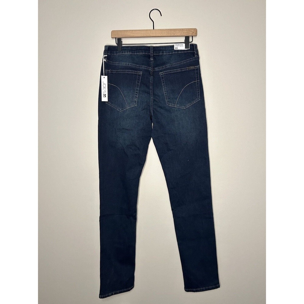 Joe's The Brixton Women's Blue Jeans Dark Wash Straight + Narrow SZ 20 / 34L NEW - Picture 3 of 7
